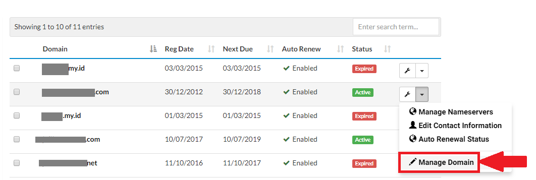 Cara membuat sub-domain di manage DNS domain 2