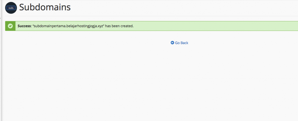 Cara Membuat Sub Domain di Cpanel 5
