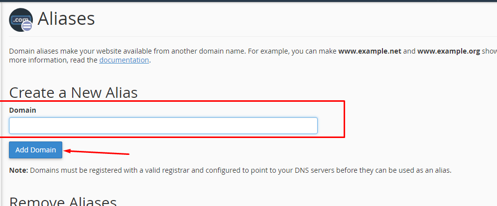 Cara setting parking domain 3