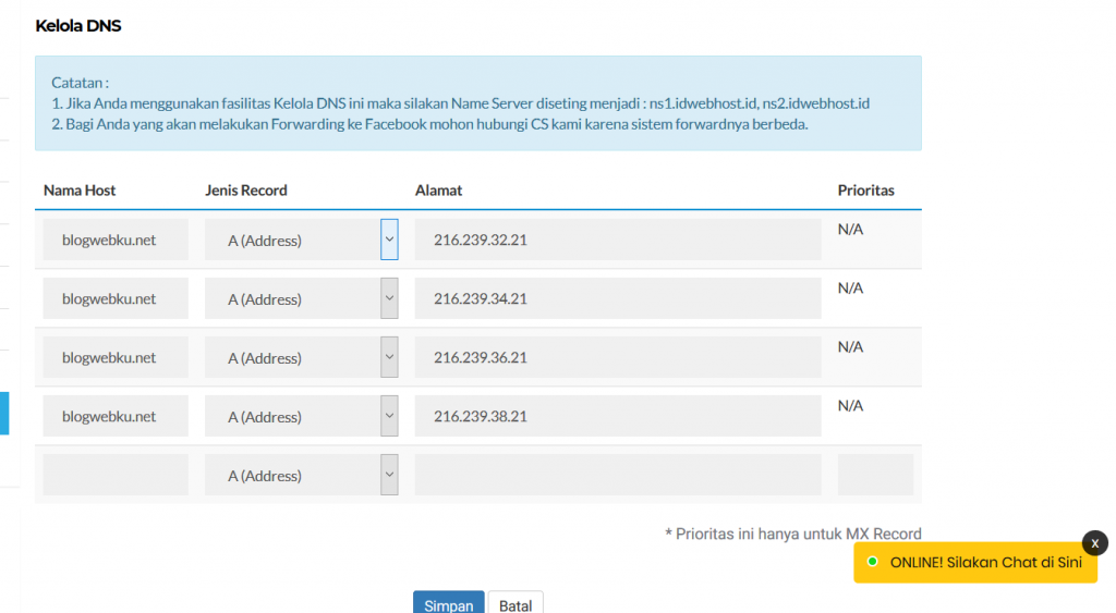 Cara Setting Domain Custom Ke Blogspot 11