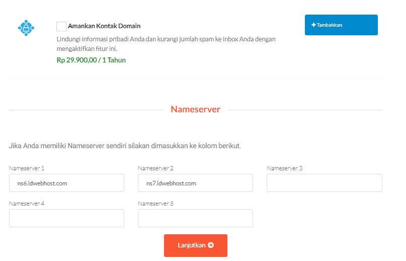 Cara Order / Proses Transfer Domain ke IDwebhost.com 5